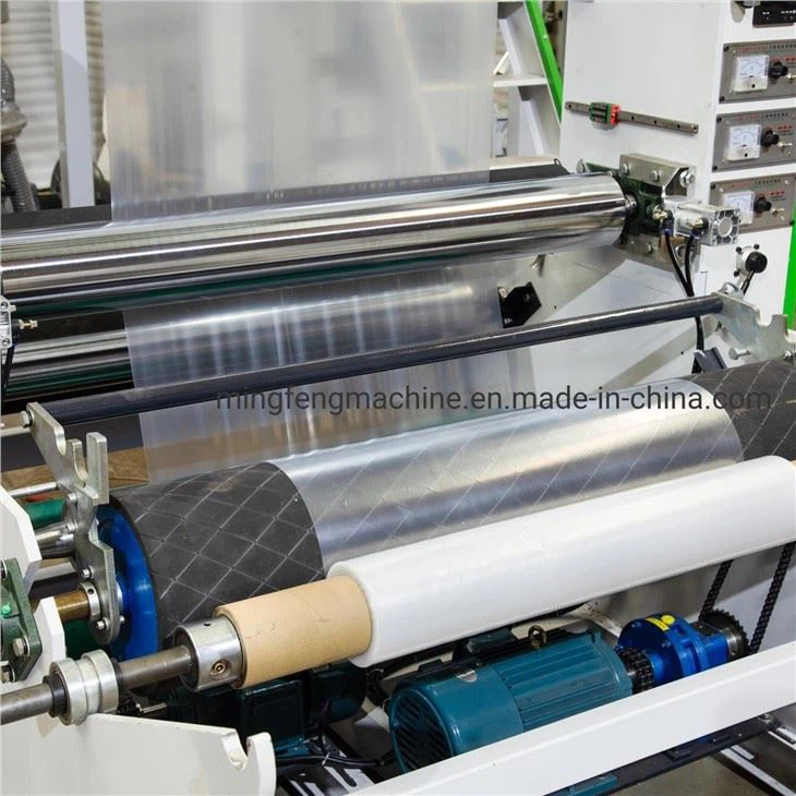 Multicolor Two-color Stripe Extruder HDPE Film Blowing Machine Two-color Film Rolling Extruder
